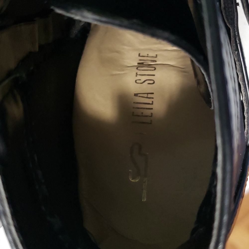 LEILA STONE black high shoes - Picture 10 of 15